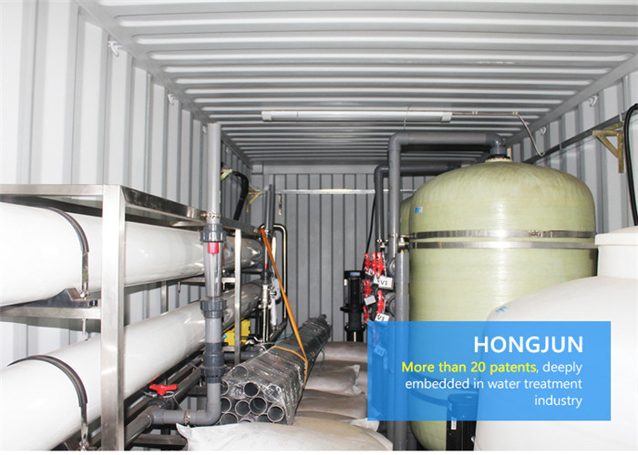 Professional Mobile Water Purification Plant 20ft40ft Container Size