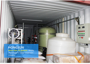 Pretreatment 8t/H Mobile Water Purification Plant Dow / Hydranautics / GE Membrane Type