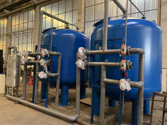 Quartz Sand Water Treatment Accessories , 0.05Mpa - 0.07MPA Pressure Stainless Steel Filter Housing