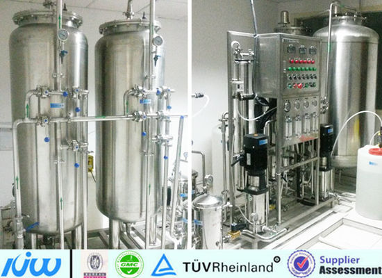 Stainless Steel HMI Automatic Purified Water Treatment Plant