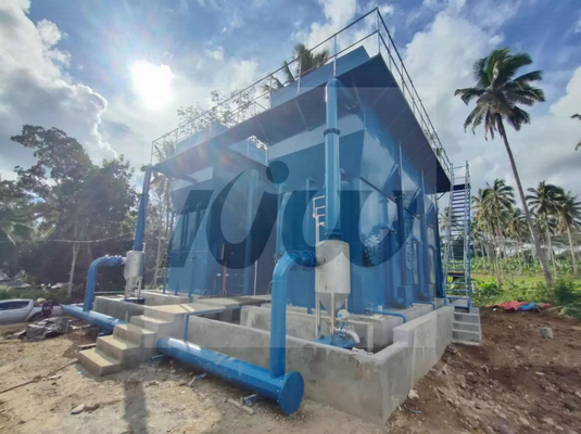Flocculation Sedimentation Outdoor River Water Treatment Plant