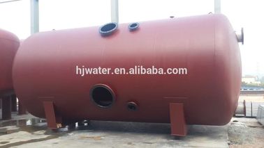 A23 Customized sand filter horizontal carbon steel epoxy paint vessel with Pneumatic butterfly valve or electric butterfly