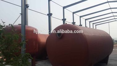 A23 Customized sand filter horizontal carbon steel epoxy paint vessel with Pneumatic butterfly valve or electric butterfly